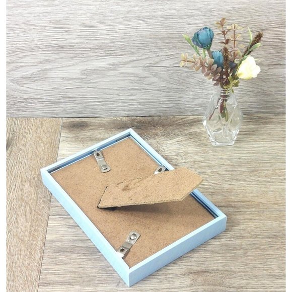 Photo Picture Frame Ornate Light Blue Table Top Display Home Décor 4.25x6.25 in - Picture 10 of 11